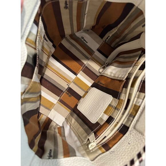 Brighton Pebbled Leather Small Tote Bag White – Shoulder Purse (Great Condition) - Picture 4 of 7